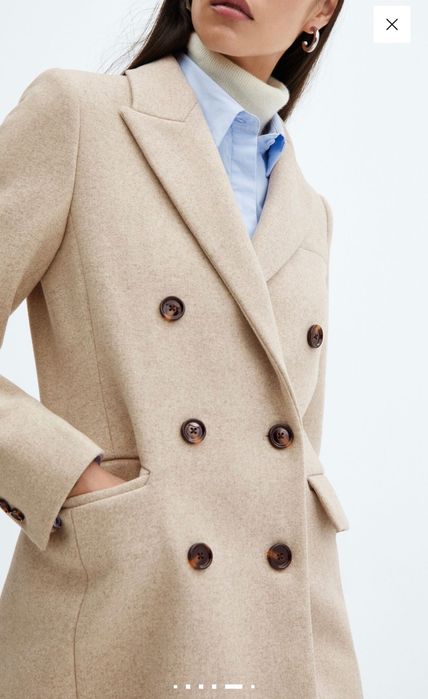 Вълнено палто-MANGO