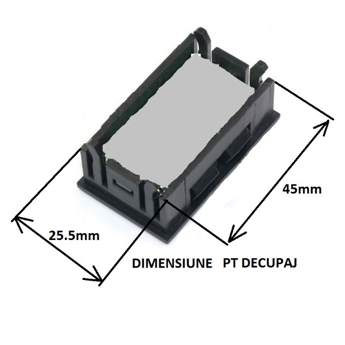 Termometru digital cu sonda -50C ~ 110C, alb negru panou