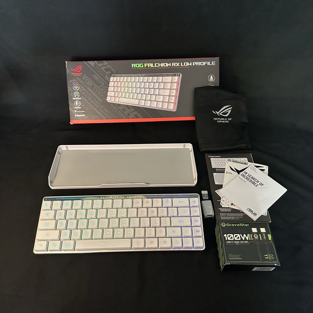 Asus ROG Falchion RX Low Profile keyboard.