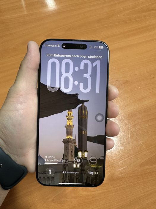 Продаётся 16 pro max Black Titanium LL/A 100% 55 цикл FULL