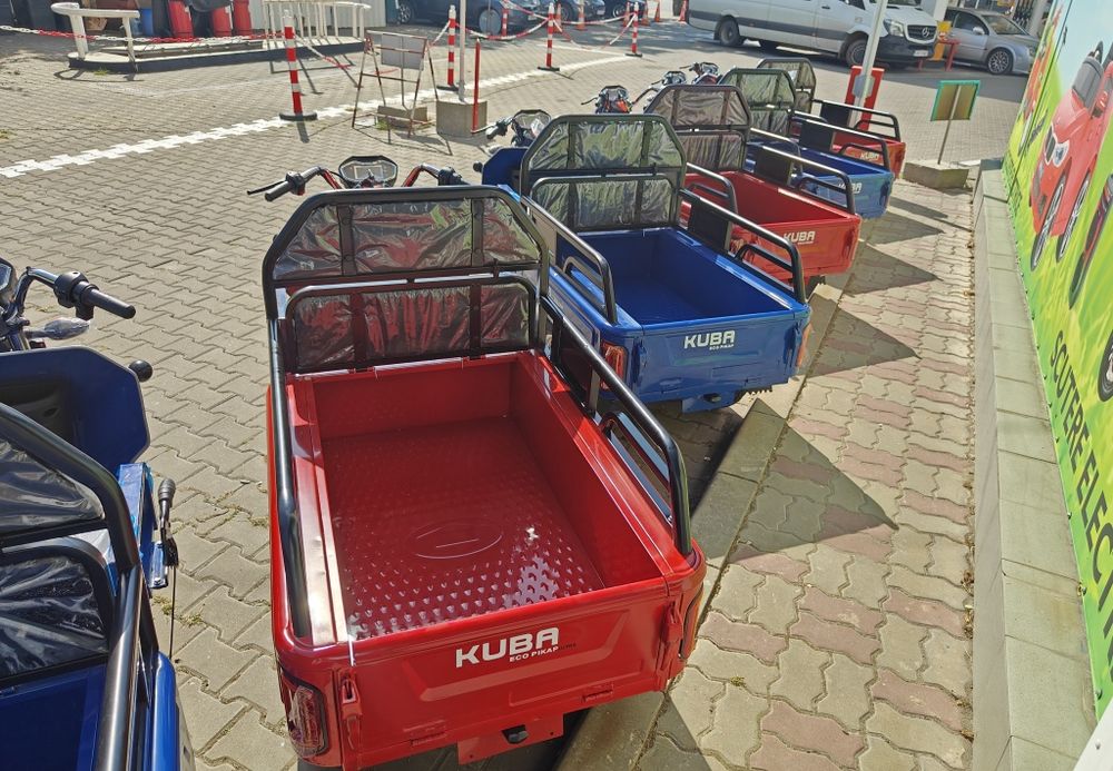 Tricicleta KUBA PIKAP cu Bena, NOU 2025 Dealer AUTORIZAT Fara Permis !