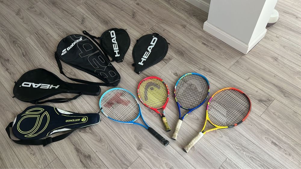 Vand racheta rachete tenis copii + husa 5. - 10 ani HEAD BABOLAT