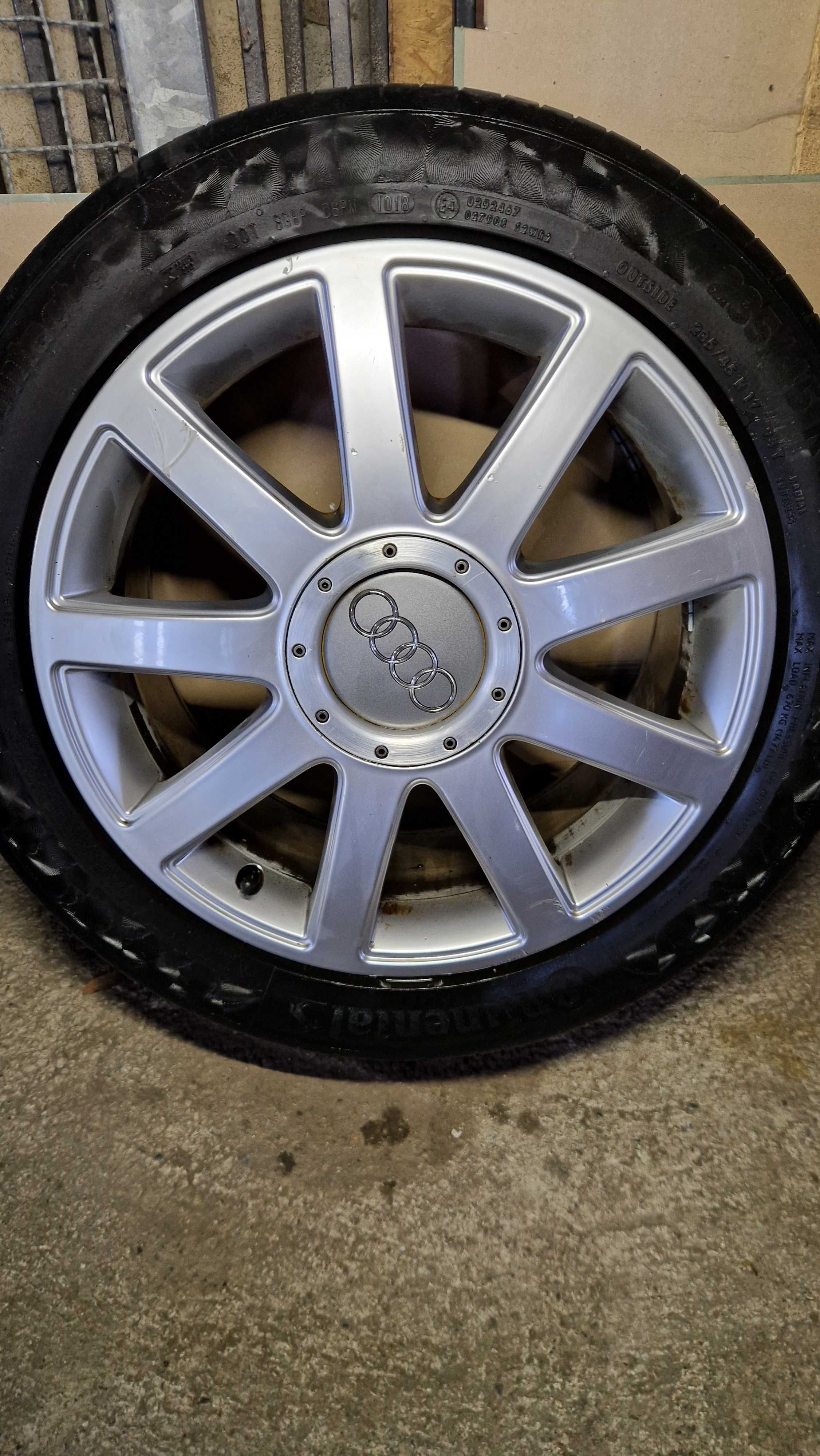AUDI джанти със летни гуми 245/45/17 7,5J ET43 5×112 ЦО56,6