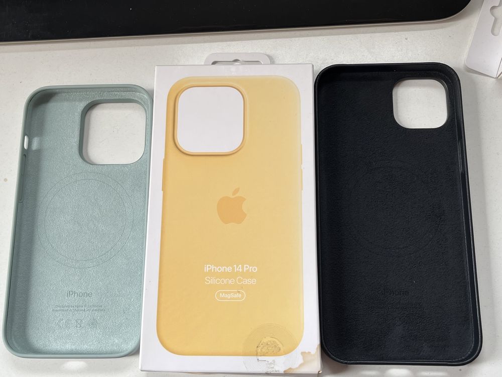 Оригинални Iphone 13 14 Pro MagSafe кожени и силиконови калъфи Apple