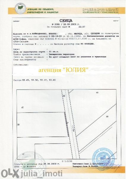 Войводиново, УПИ, промишлен - 25 евро/кв.м.