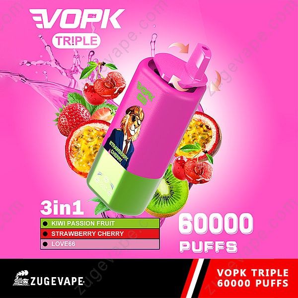 Vape Vopk 60.000 puffs 3 arome Display Reincarcabil
