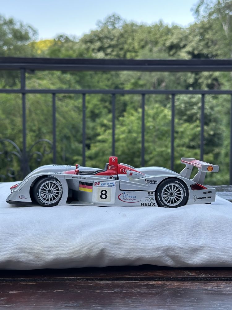 Колекционерска количка Audi R8 Le Mans 1:18 – Maisto / детайлен модел