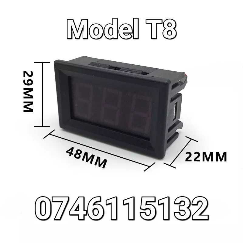 Ceas Verificare Stare Acumulator-Incarcare-Voltmetru-Tractor-Auto - T8