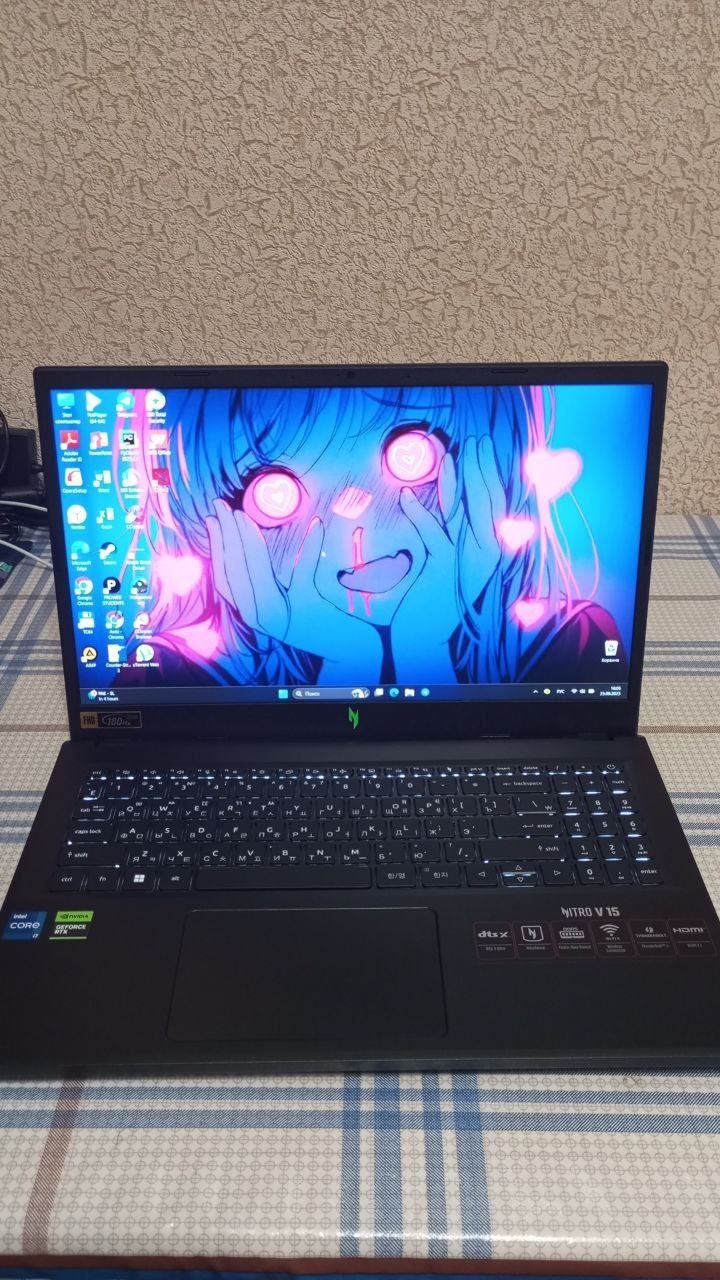 Nitro v15 i7, 4050rtx, 180грц, 16/512 ssd