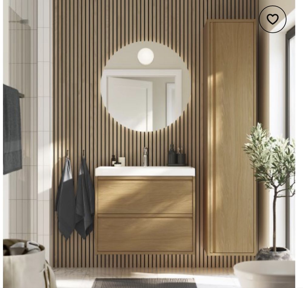 Окачeн шкаф за баня Ikea Angsjon 80см