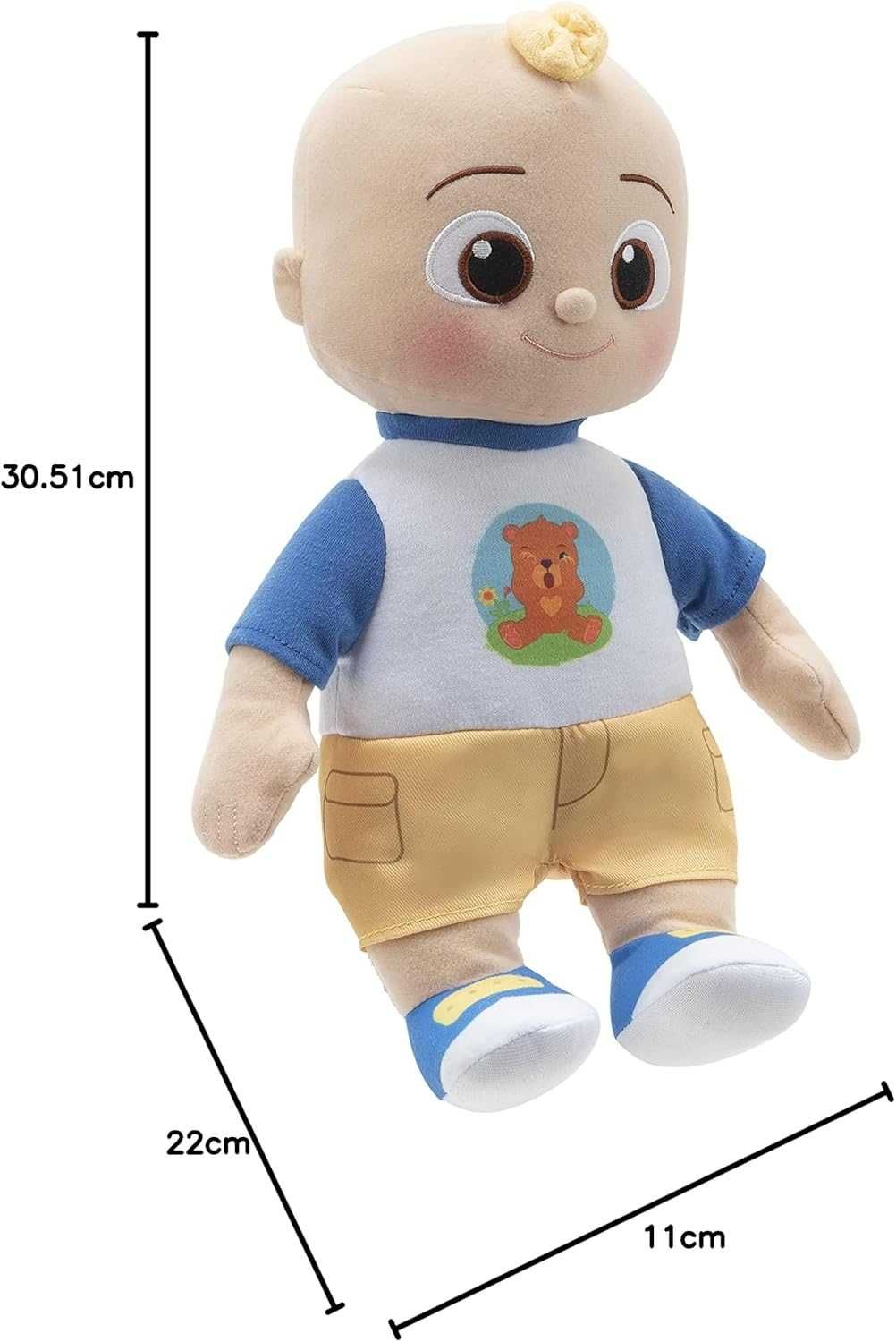 Интерактивна играчка Cocomelon JJ 30 см Кокомелон със звуци светлина
