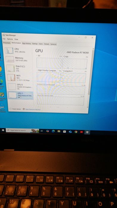 Vând laptop fujitsu i5 5200u 8 gb ram ddr3 placa video integrata 4gb