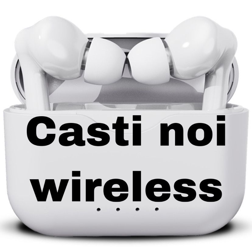 Casti wireless NOI, in stil airpods, denver twe 37k