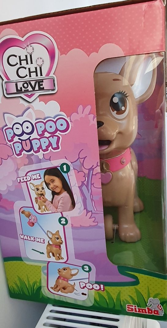 Jucarie Simba Caine Chi Chi Love Poo Puppy cu accesorii