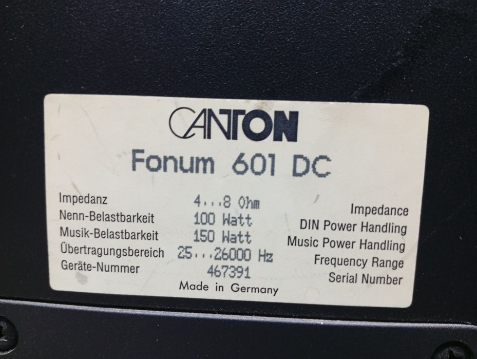 Тонколони CANTON Fonum 601dc
