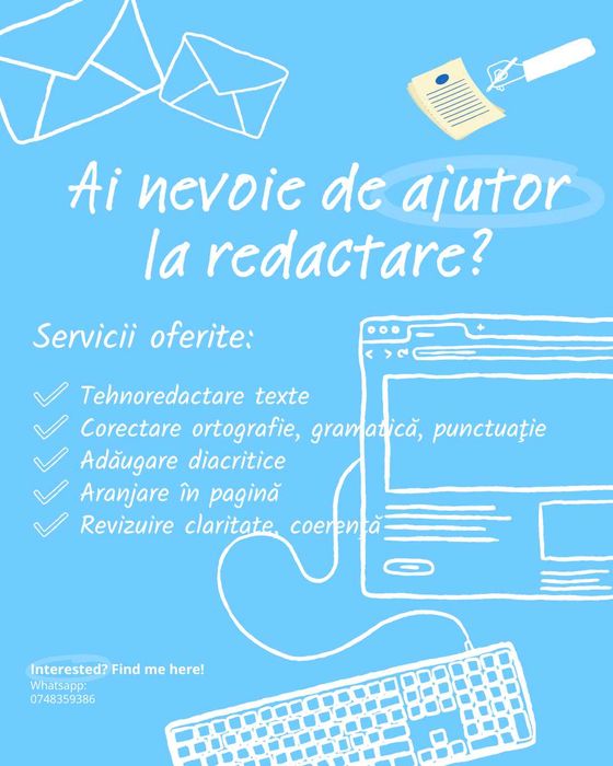 Tehnoredactare şi corectare texte