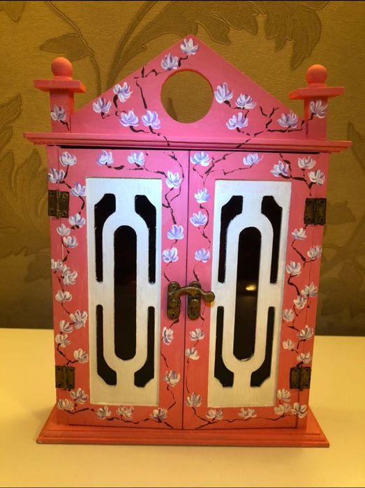 Ключница Розовая с Магнолиями