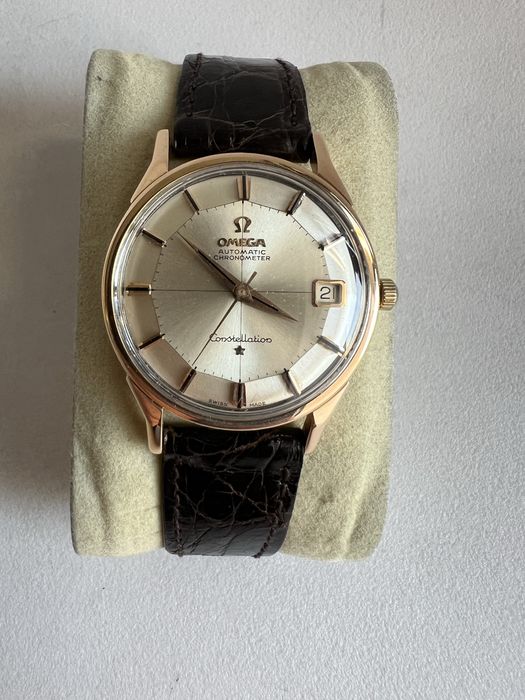 18 k aur roz Omega Constellation Pie Pan Automatic cal.561 ref.168.005