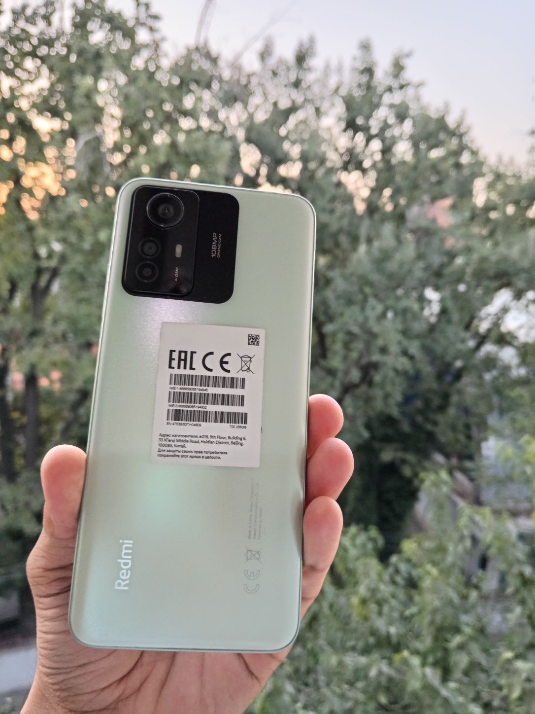 Redmi note 12 s rangi rasmda