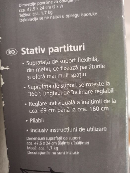 Stativ partituri NOU