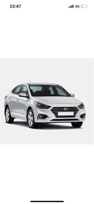 Бампер передний на Hyundai Accent