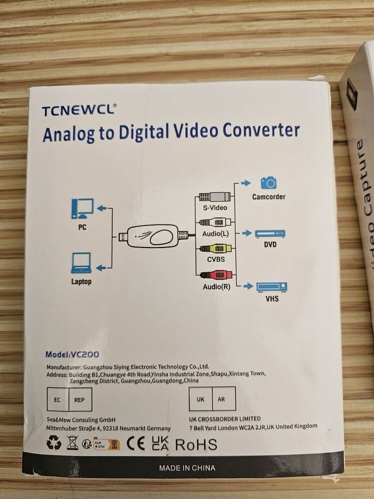 TCNEWCL USB 2.0 аудио видео карта за заснемане