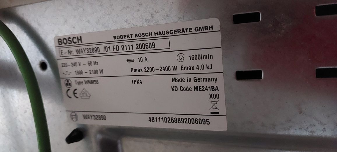 Пералня Bosch WAY 32890 Home Professional