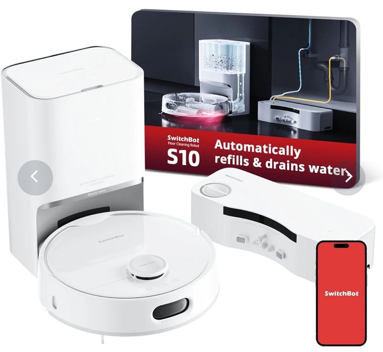 Robot aspirator si mop SwitchBot S10