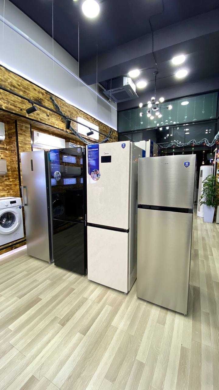 Premium холодильник MIDEA MDRM691MIE46 (стальной) на 530 л / Доставка