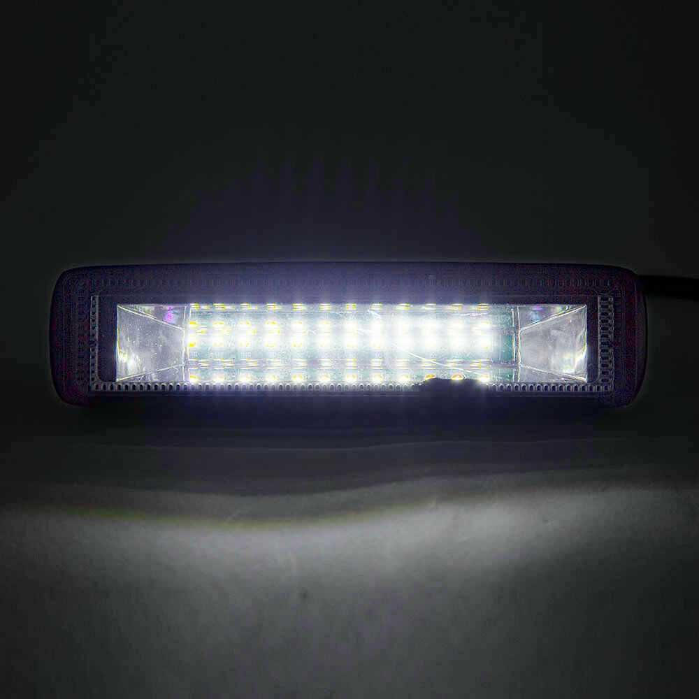 1 бр. ЛЕД LED лампа с две светлини, бяла и мигач ,лед бар ,12-24V, 18W