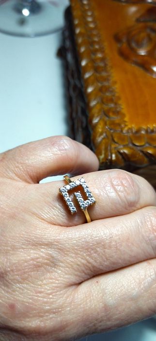 Set inel și cercei de aur 14k, 5.86g