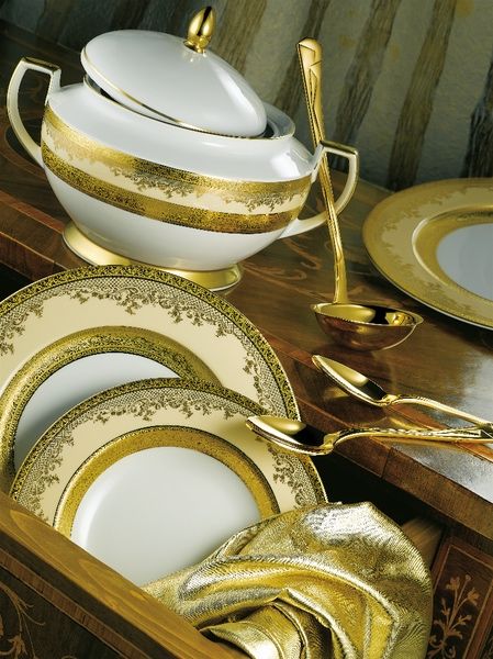 Набор фарфор с золотом Крем голд Zepter