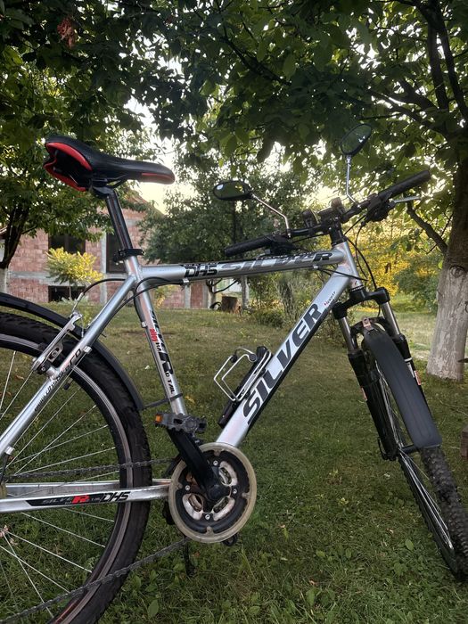 Bicicletă DHS Silver MTB 26”, aluminiu, 21 viteze