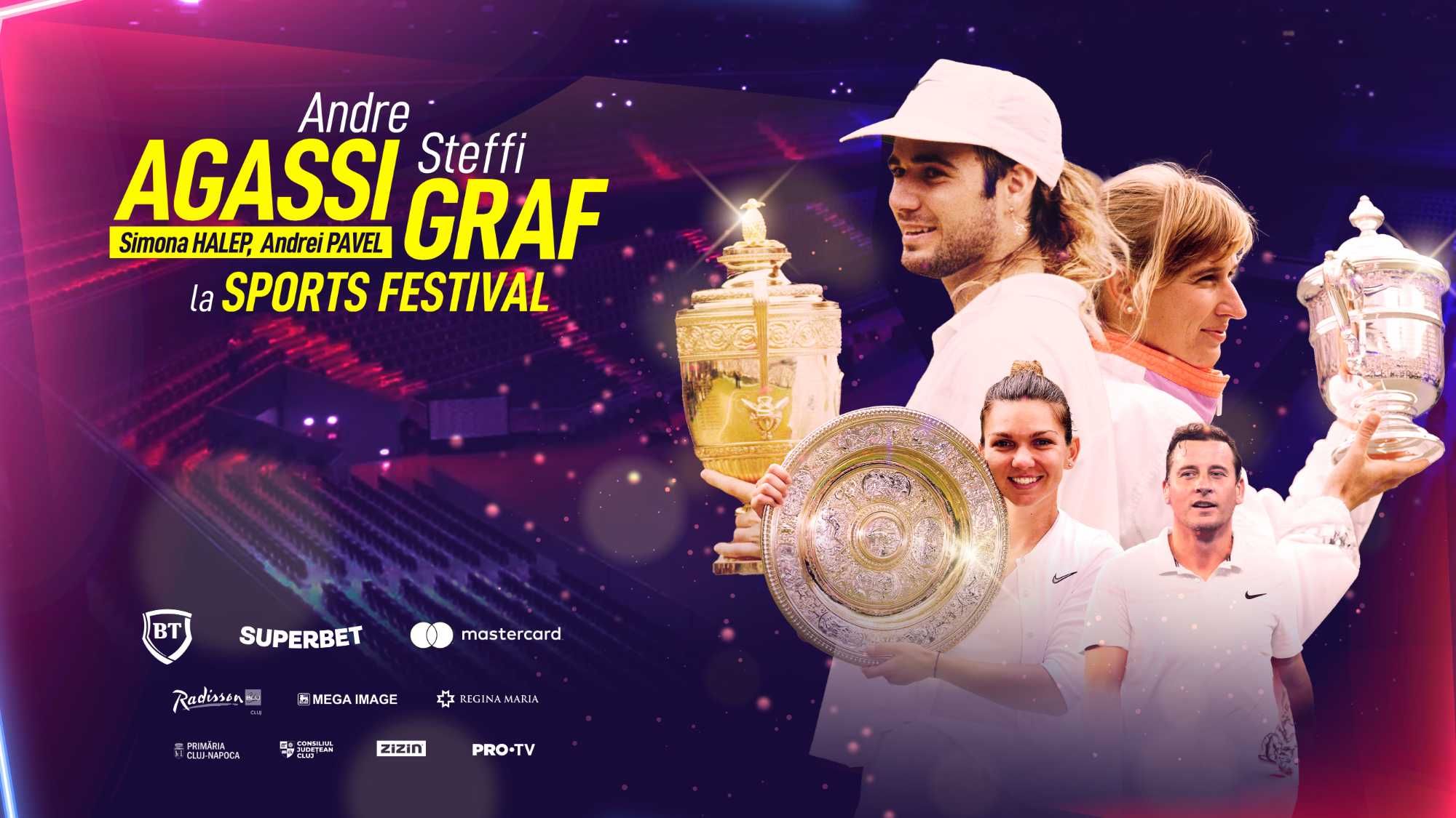 Bilete Sports Festival Agassi Steffi Graf Simona Halep și Andrei Pavel