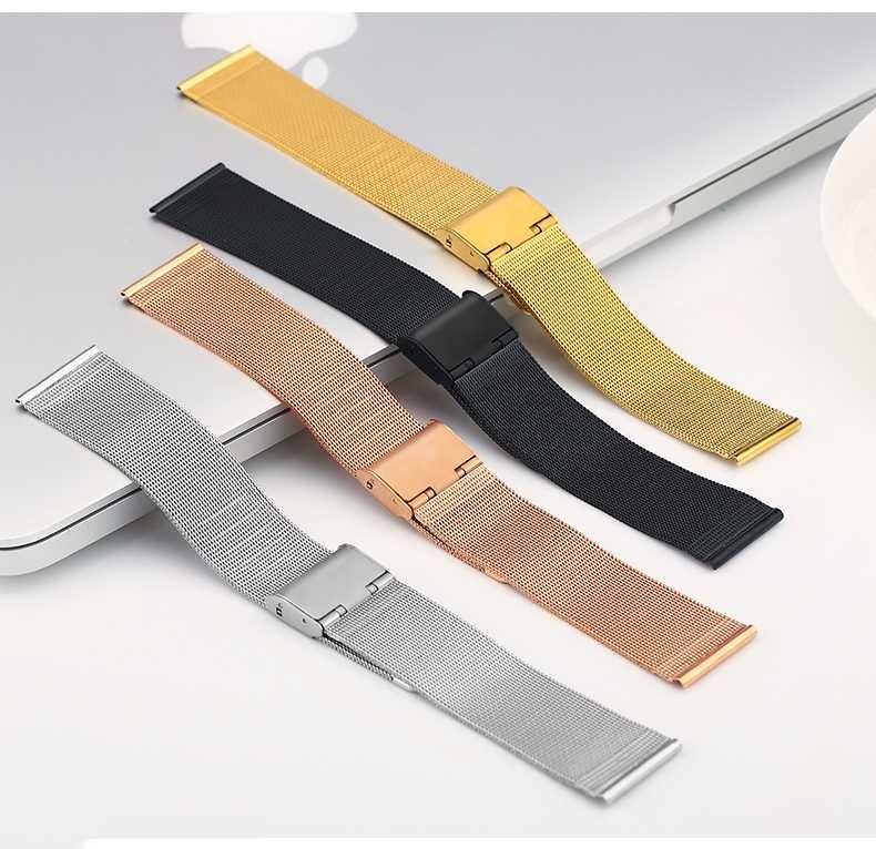 Стоманена каишка 20мm/22mm, Миланска плетка, Huawei GT, Samsung Watch