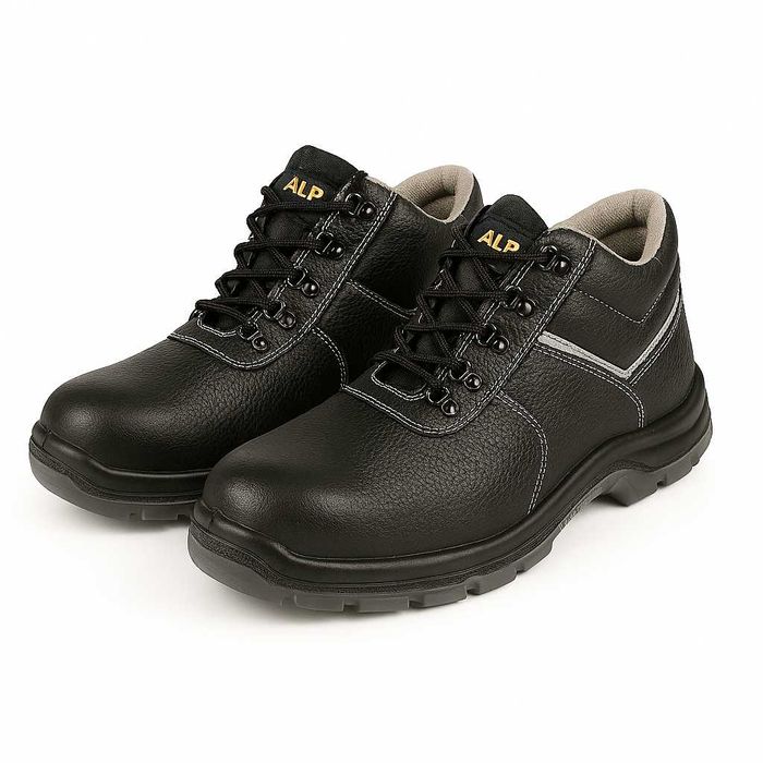 Ботинки рабочие черный Кожа