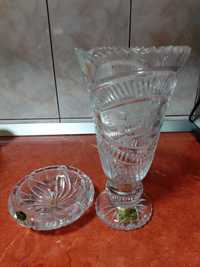 Vaza si scrumiere cristal