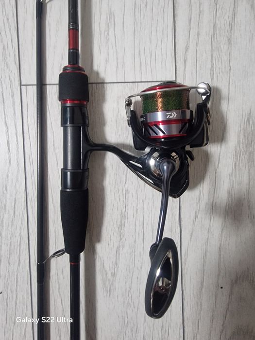 Lanseta spinning Daiwa ninja 2,14m +mulineta