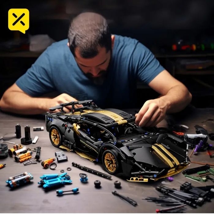 Конструктор лего машина Lamborghini Sian