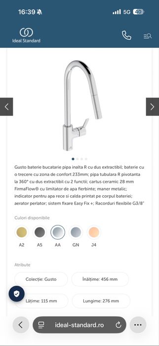 Baterie bucatarie Ideal Gusto