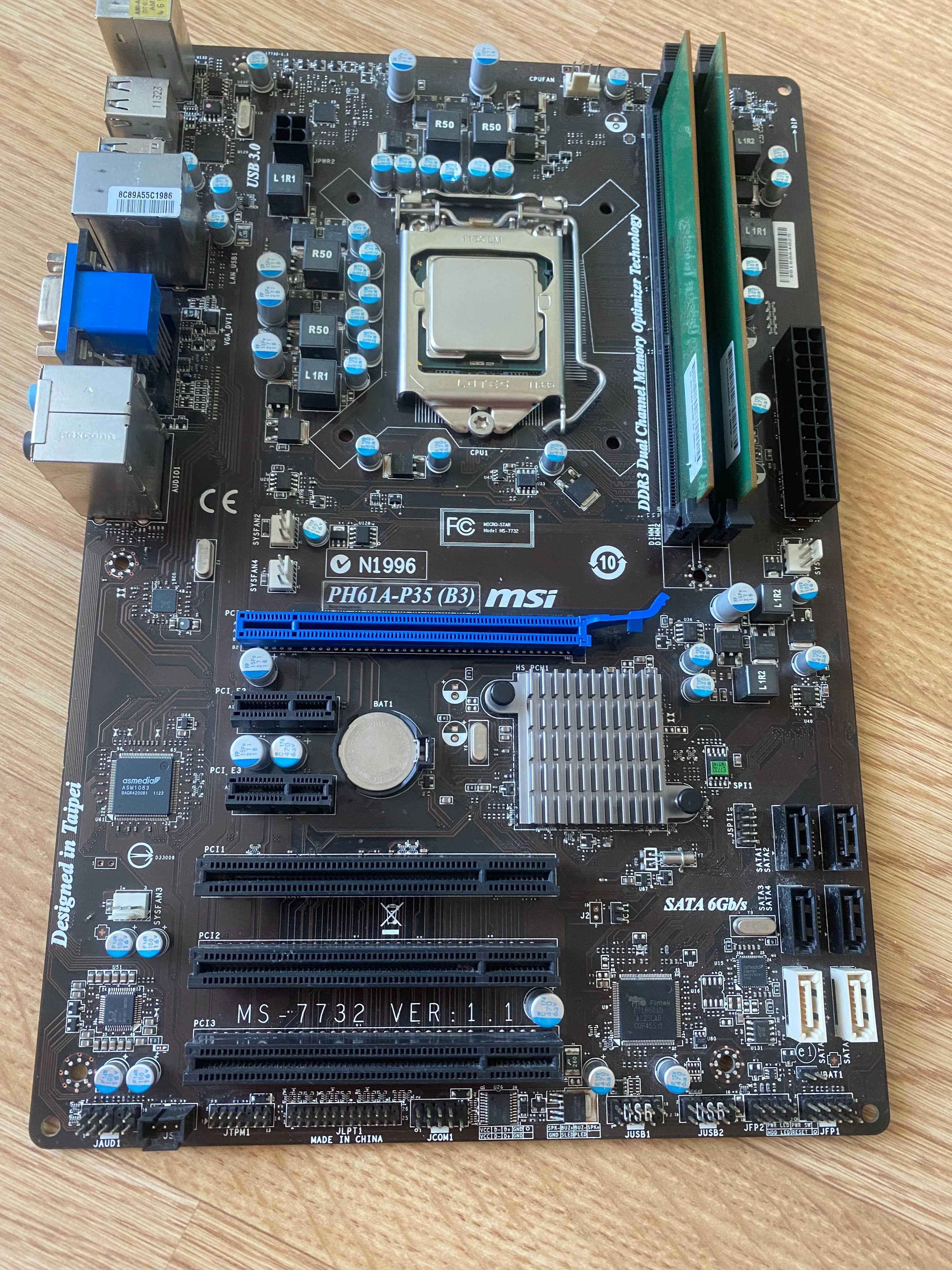 placa de baza MSI PH61A-P35(B3) DDR3 LGA 1155