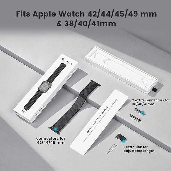 Ремешок Pitaka Apple Watch — арамид и карбон 42/44/45/49 мм. Доставка