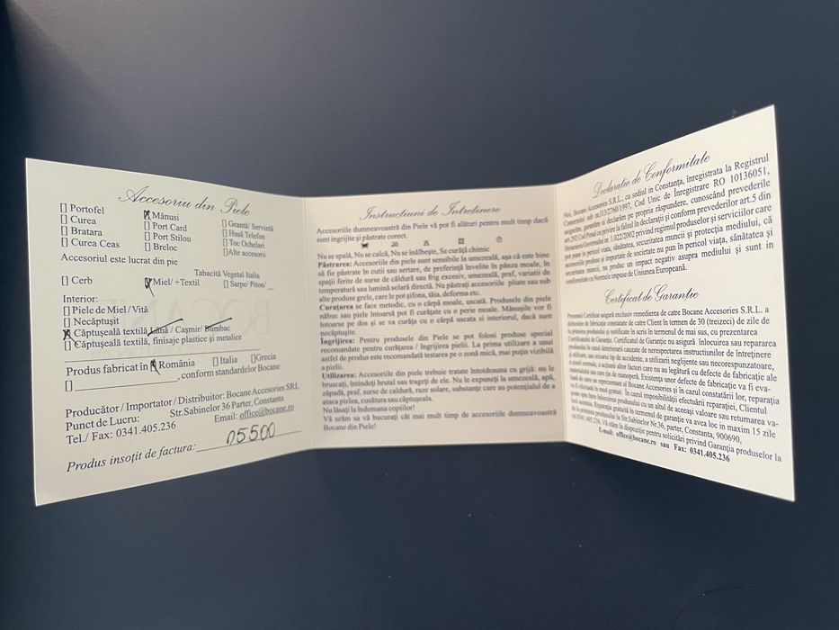 Manuși elegante din piele Bocane | miel și cașmir | produs in Romania