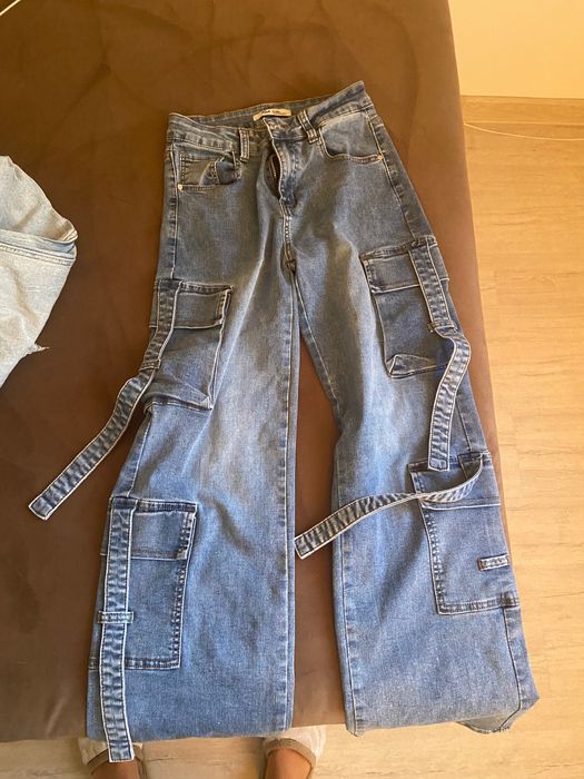 Дънки широки с джобове