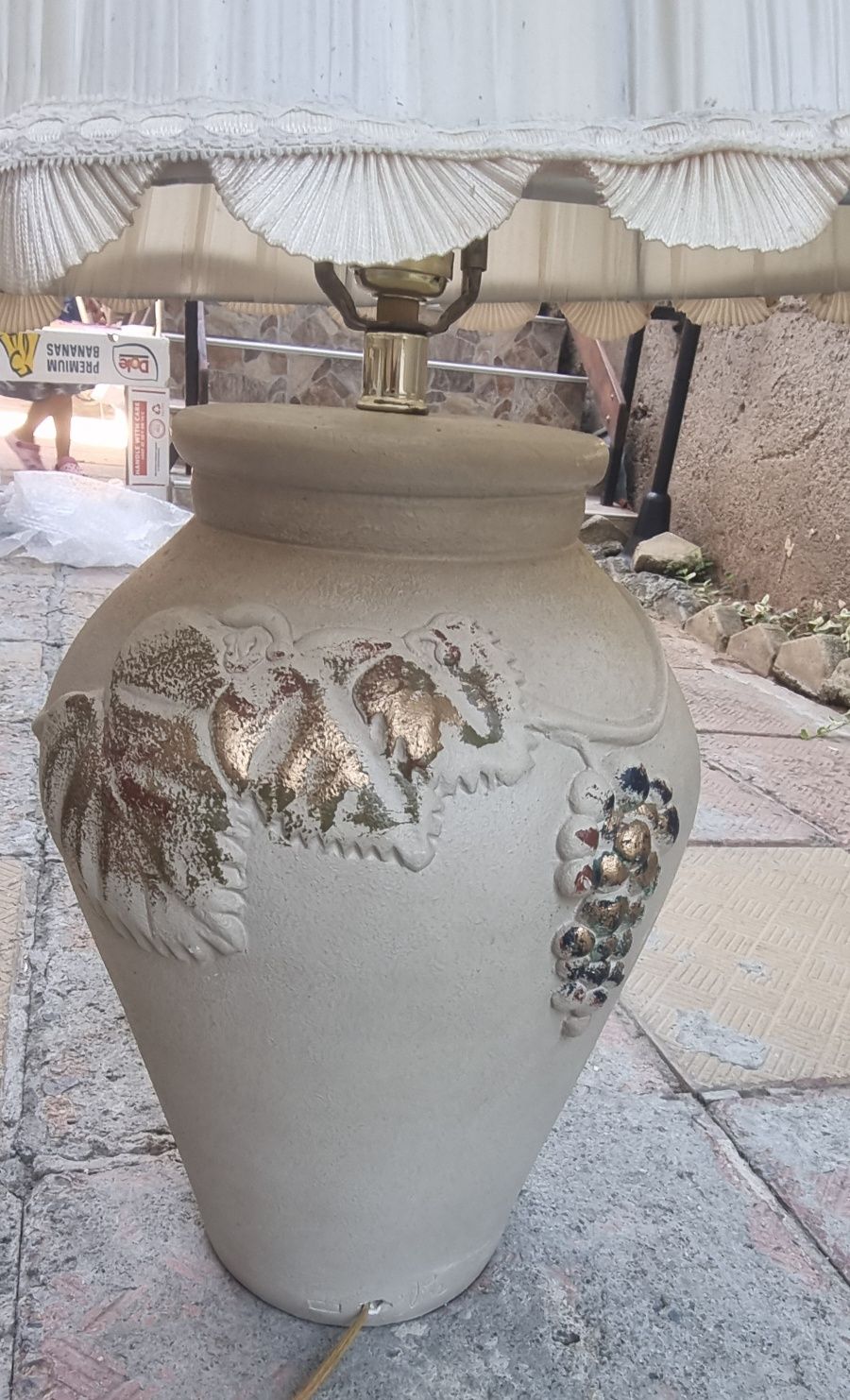 Чифт старинни лампи грозд