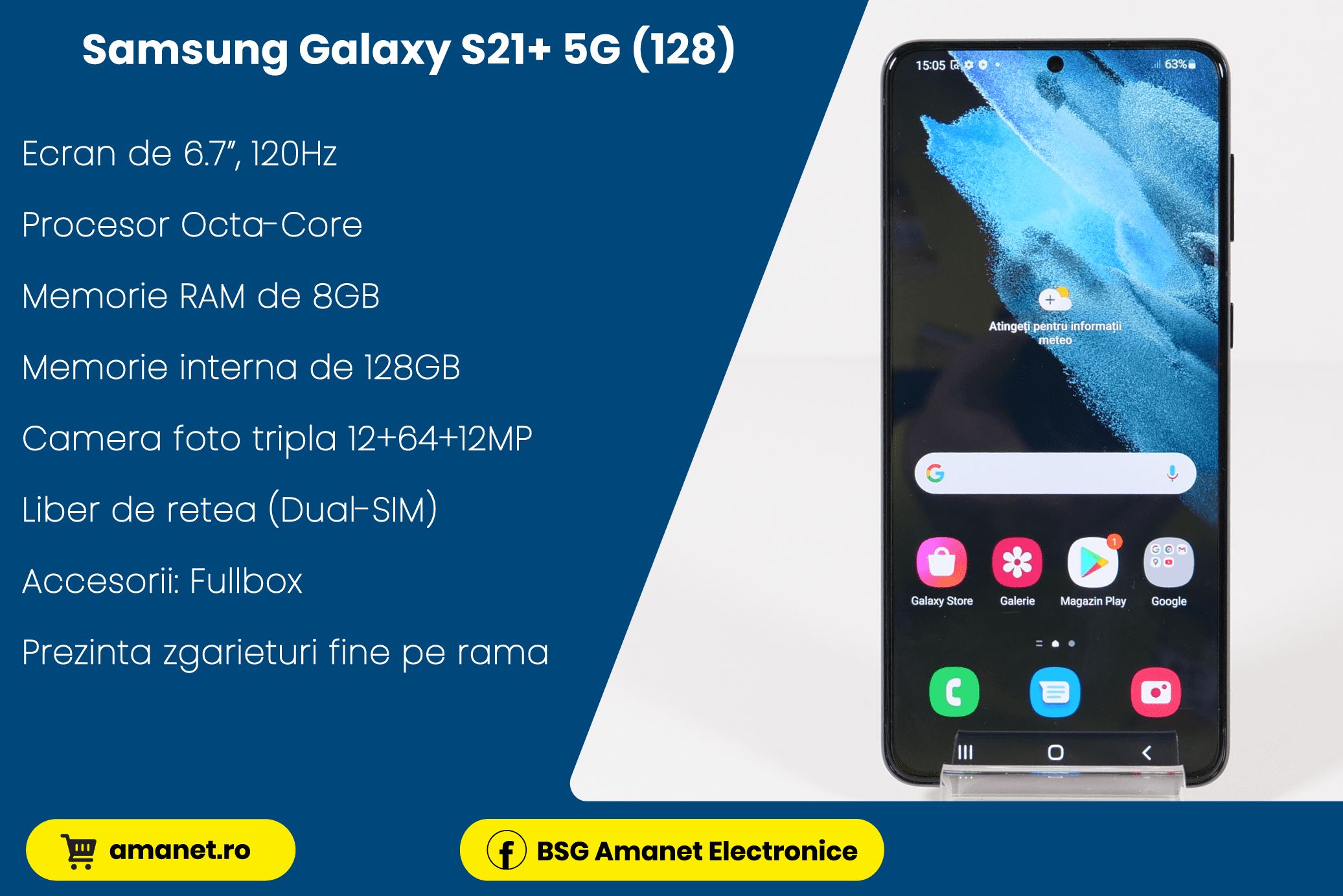 Samsung Galaxy S21+ 5G (128) - BSG Amanet & Exchange