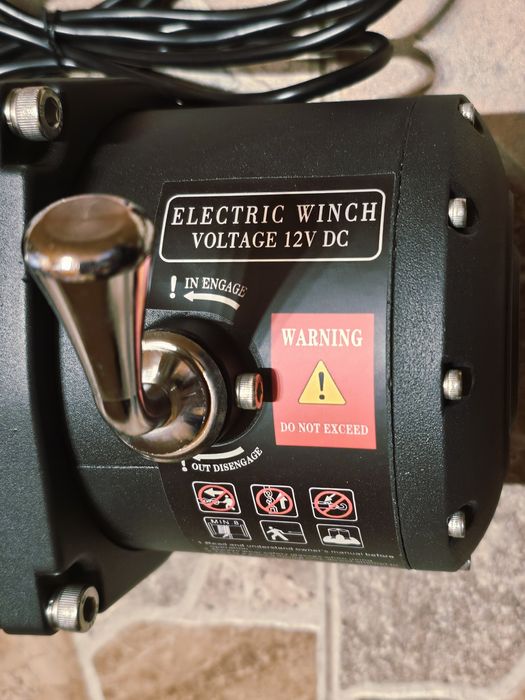 Troliu electric heavy-duty 6,1 tone – cablu sintetic & telecomandă