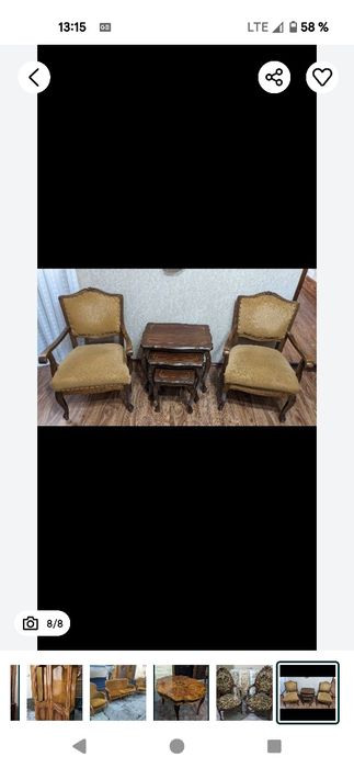 Румынский дубовый  книжный шкаф - витрина.