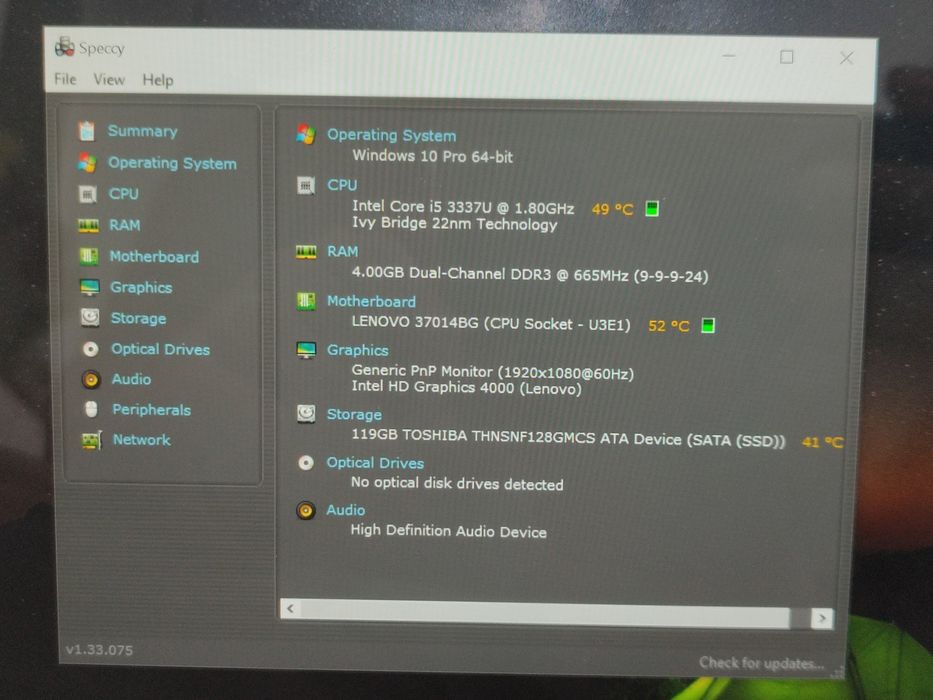 Laptop Profesional cu touchscreen Lenovo Thinkpad Helix - i5/4gb/128Gb
