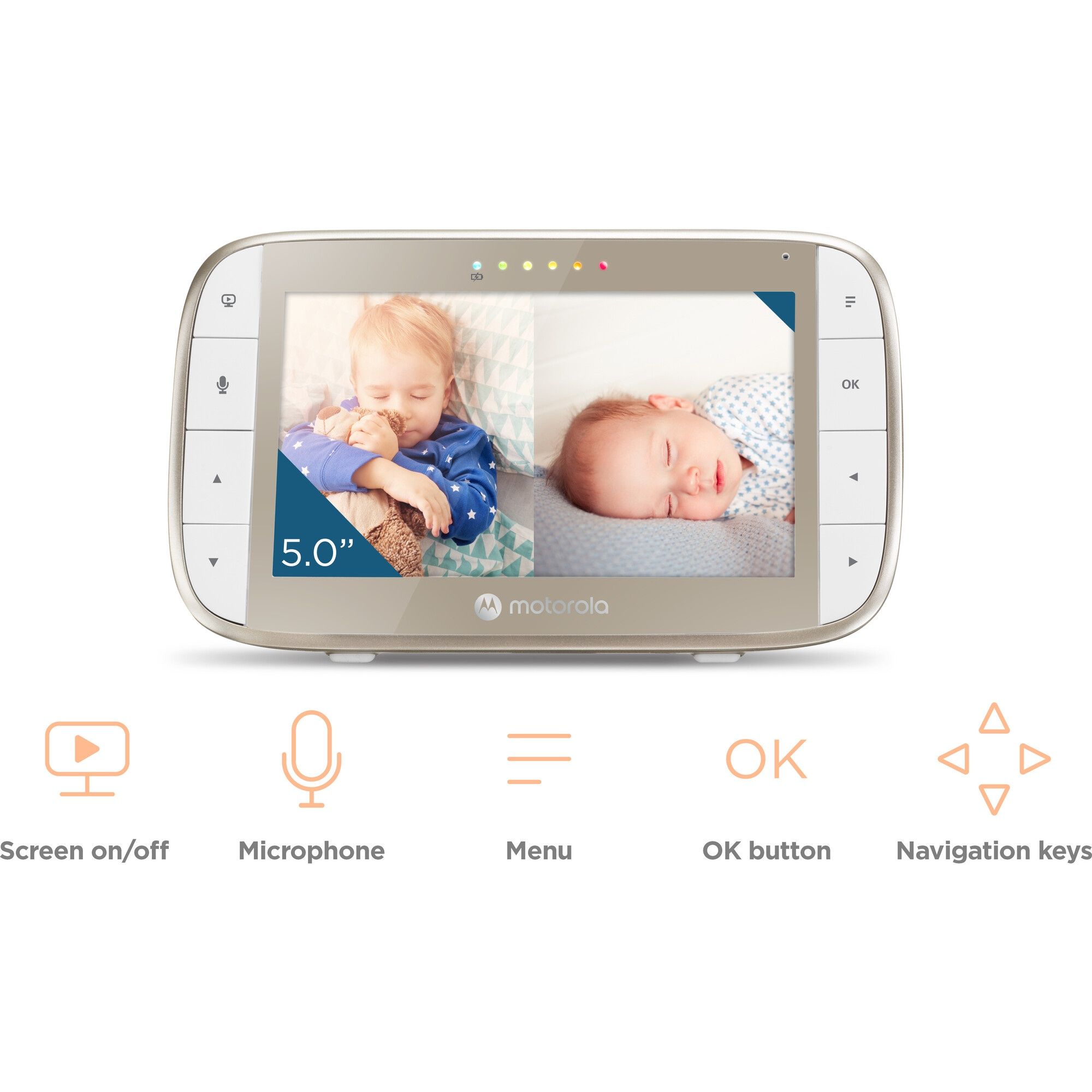Видеоняня радионяня Motorola VM50G-2 экран 5 дюйм с двумя камерами